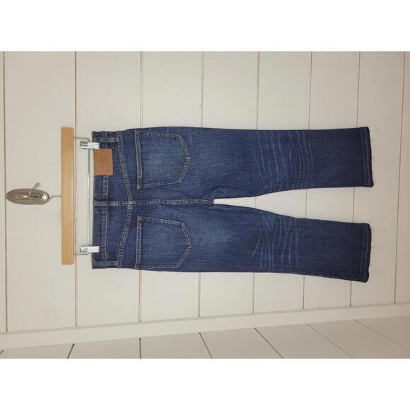 J Crew "Billie" 28 PETITE blue denim demi boot crop jeans - Picture 2 of 6